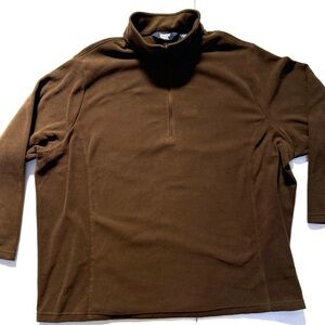 Lands' End Men's 1/4 Zip Pullover Jacket 3XL Big Activewear,  Casual Fleece